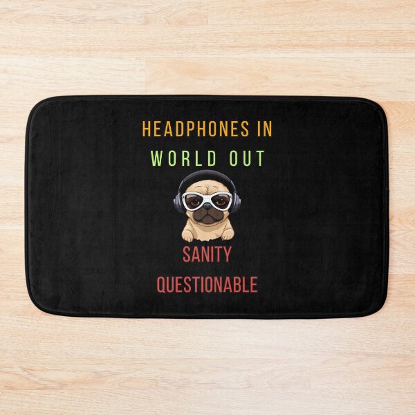 Item preview, World Off, Sanity Optional" – Headphones Vibe Tee designed and sold by THKR-Co.