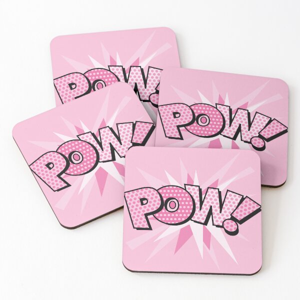Item preview, POW Pink Comic Book Sans Flash Pop Art Trendy Fun designed and sold by theimagezone.