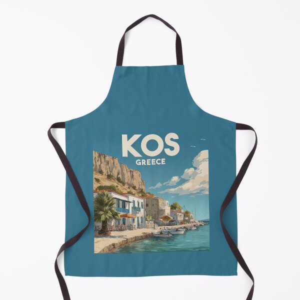 Item preview, A Vintage Travel Art of Kos - Greece designed and sold by GoodOldVintage.