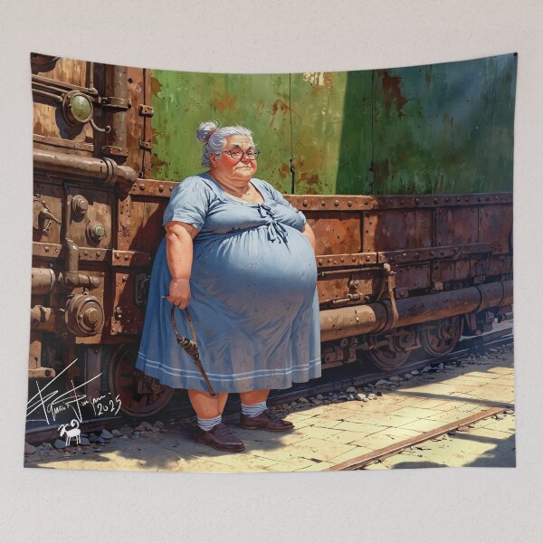 Item preview, The junkyard grandmother. designed and sold by Ignacio Junquera.