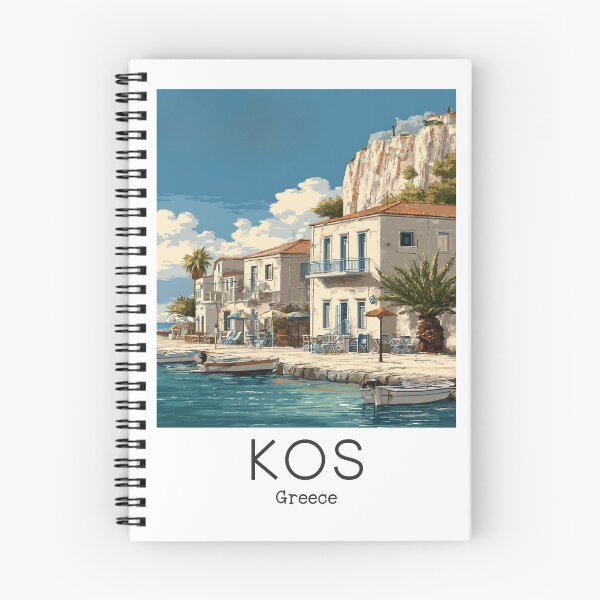 Item preview, A Vintage Travel Art of Kos - Greece  designed and sold by GoodOldVintage.