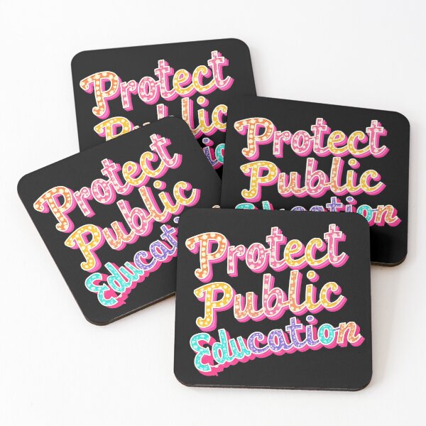 Item preview, Protect public education back to school - retro pattern our schools students   designed and sold by SkeletonsDanger.