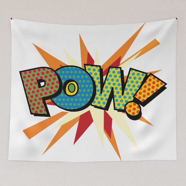 Item preview, POW Comic Book Sans Flash Colorful Pop Art Trendy Fun designed and sold by theimagezone.