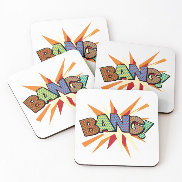 Item preview, BANG Comic Book Sans Flash Colorful Pop Art Trendy Fun designed and sold by theimagezone.