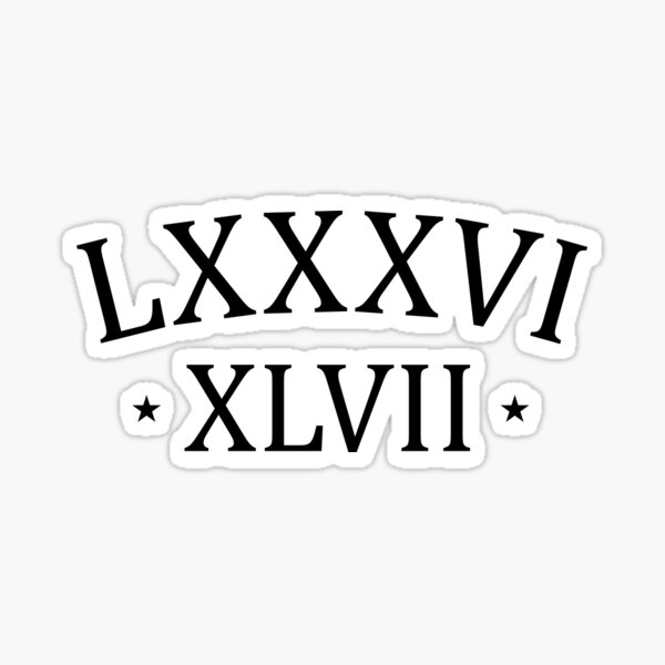 Item preview, 86 47 LXXXVI XLVII Roman Numerals Subtle Anti Trump Gear designed and sold by DynamicDesign.