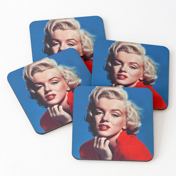 Item preview, Vintage Hollywood Glamour – Marilyn in Striking Red and Blue Contrast designed and sold by djovan.