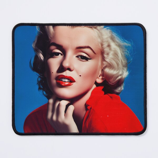 Item preview, Vintage Hollywood Glamour – Marilyn in Striking Red and Blue Contrast designed and sold by djovan.