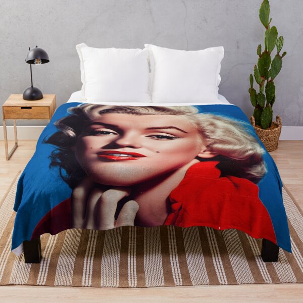Item preview, Vintage Hollywood Glamour – Marilyn in Striking Red and Blue Contrast designed and sold by djovan.