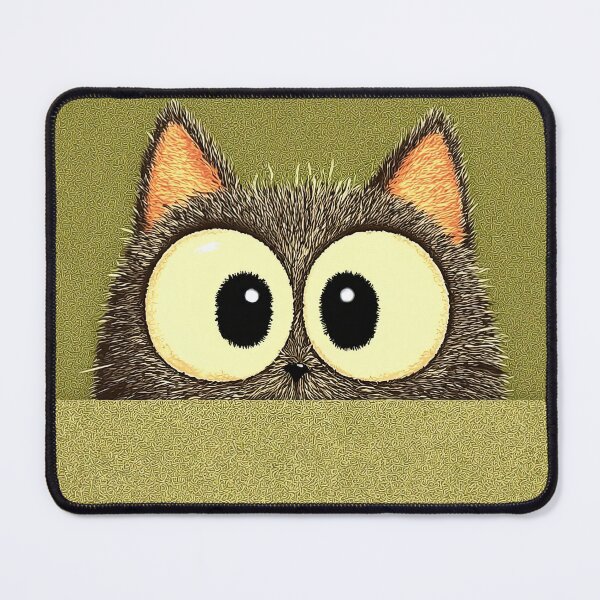 Item preview, Wide Eyed Cat Design With Simplified Flat Colors designed and sold by Piotrek0001.