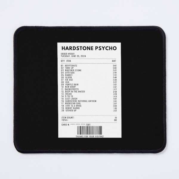 Item preview, HARDSTONE PSYCHO receipt designed and sold by 1xstonee-shop.