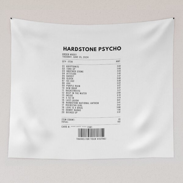 Item preview, HARDSTONE PSYCHO receipt designed and sold by 1xstonee-shop.