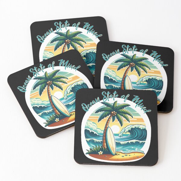 Item preview, Ocean State of Mind – Retro Surf Beach Vibe Artwork designed and sold by DBSartdesigns.