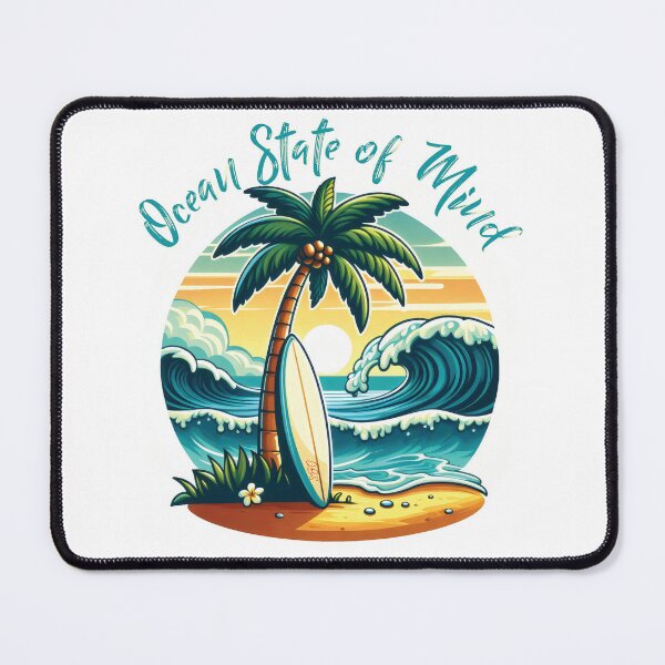 Item preview, Ocean State of Mind – Retro Surf Beach Vibe Artwork designed and sold by DBSartdesigns.