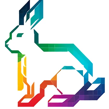 Artwork thumbnail, Geometric Spectrum Rabbit by Pixevol