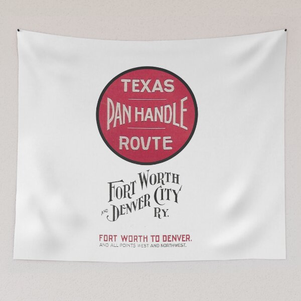 Item preview, Vintage Fort Worth and Denver City Railway - Texas Panhandle Route designed and sold by QuayTradingCo.