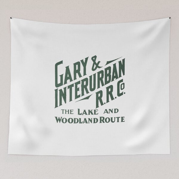 Item preview, Vintage Gary and Interurban Railroad Company - The Lake and Woodland Route designed and sold by QuayTradingCo.