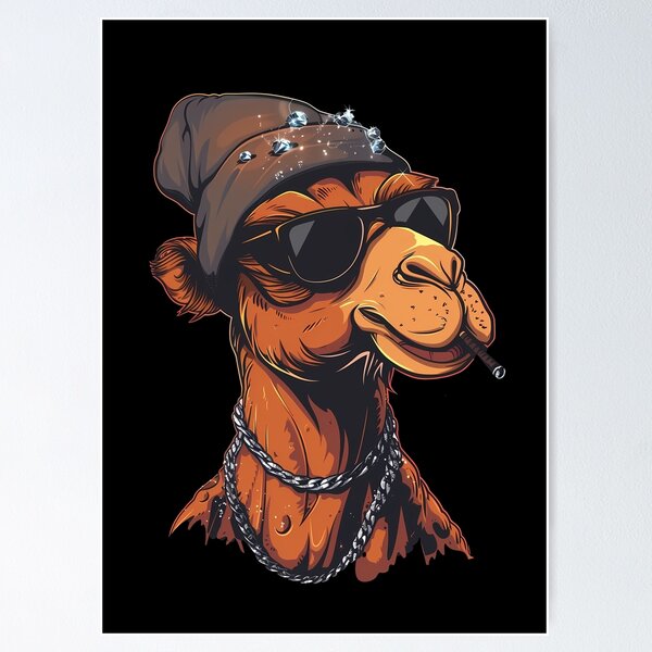 Item preview, Cool Camel Vibes – Hipster Desert Attitude designed and sold by Ipek Morel.