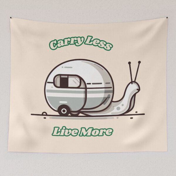 Item preview, Caravan Shell Snail | Creative Travel Themed Art designed and sold by gkhanco.