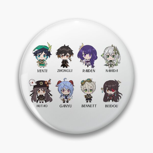Item preview, Chibi Genshin Impact characters designed and sold by chibicrayon.