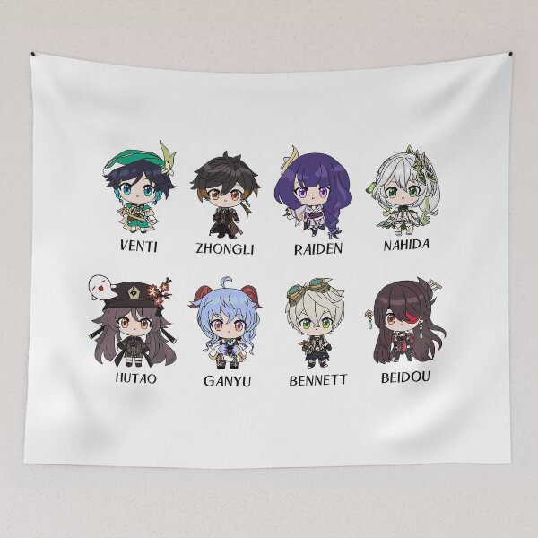 Item preview, Chibi Genshin Impact characters designed and sold by chibicrayon.