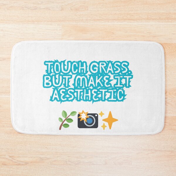 Item preview, Touch Grass. But Make It Aesthetic – Naturecore Meme Tee designed and sold by Design1988.