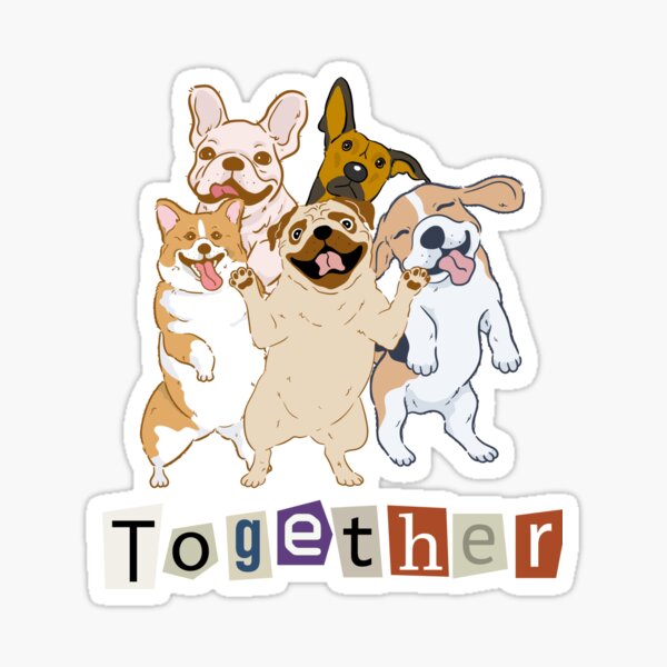 Item preview, Together dogs  designed and sold by Abdelillah10.