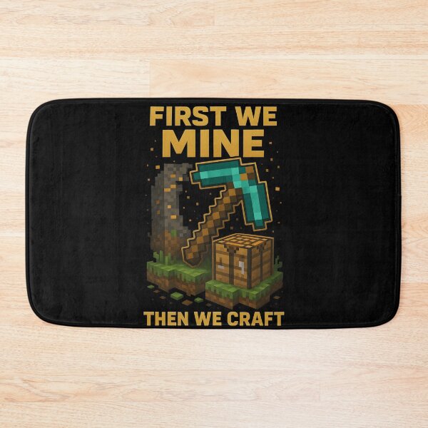 Item preview, First we mine, Then we craft designed and sold by Gam3Wear.