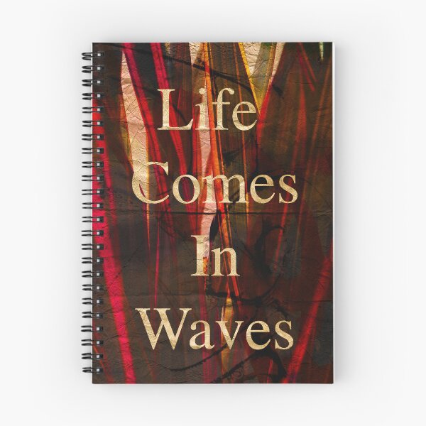 Item preview, Life Comes in Waves Inspirational Text art designed and sold by NickDedidis.