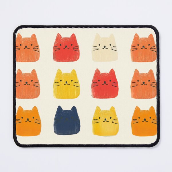 Item preview, Adorable Colorful Cat Faces | Cute Cartoon Cat Illustration designed and sold by hoyala.