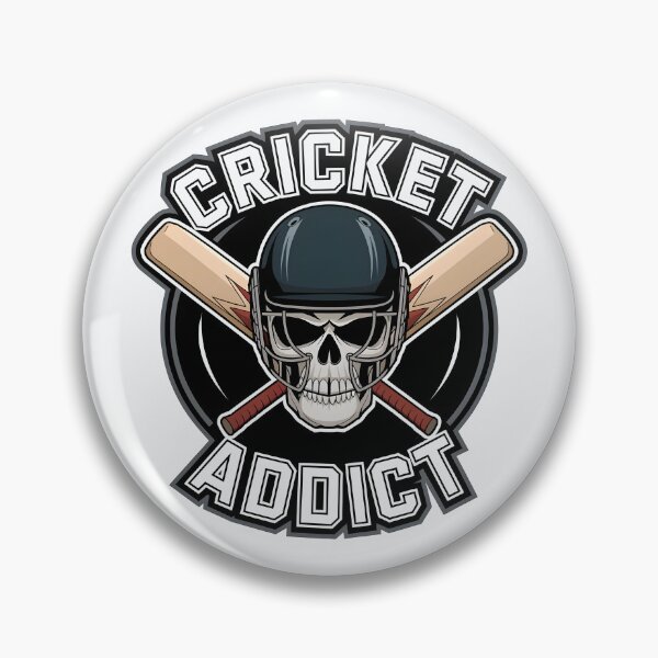 Item preview, Cricket Addict – Hardcore Cricket Fan Design designed and sold by Jollys-ArtShop.