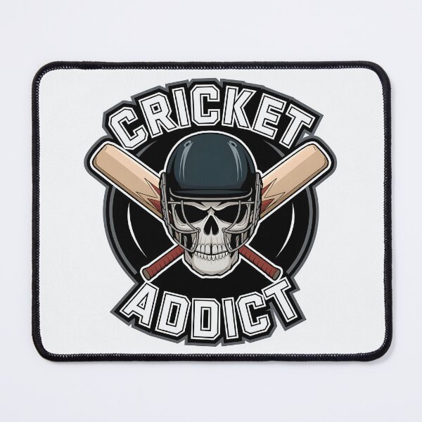 Item preview, Cricket Addict – Hardcore Cricket Fan Design designed and sold by Jollys-ArtShop.