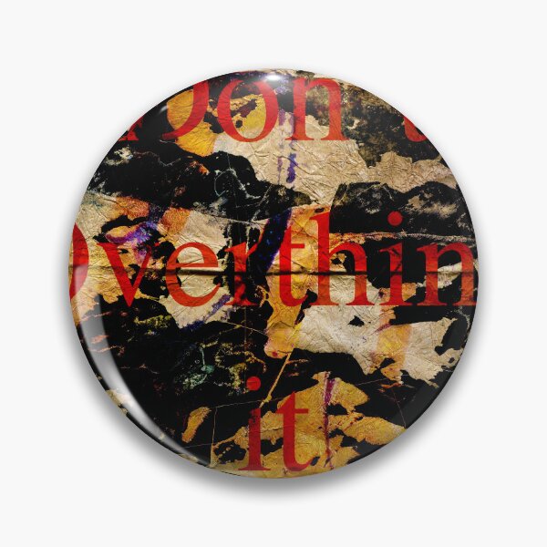 Item preview, Don't Overthink it , Inspirational Text art designed and sold by NickDedidis.