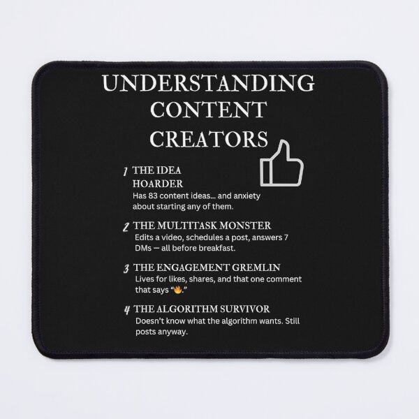 Item preview, Black – Understanding Content Creators – Funny Digital Creator Quotes & Internet Life designed and sold by PsyFlow35.
