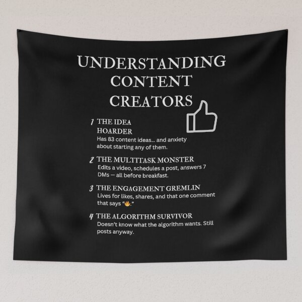 Item preview, Black – Understanding Content Creators – Funny Digital Creator Quotes & Internet Life designed and sold by PsyFlow35.