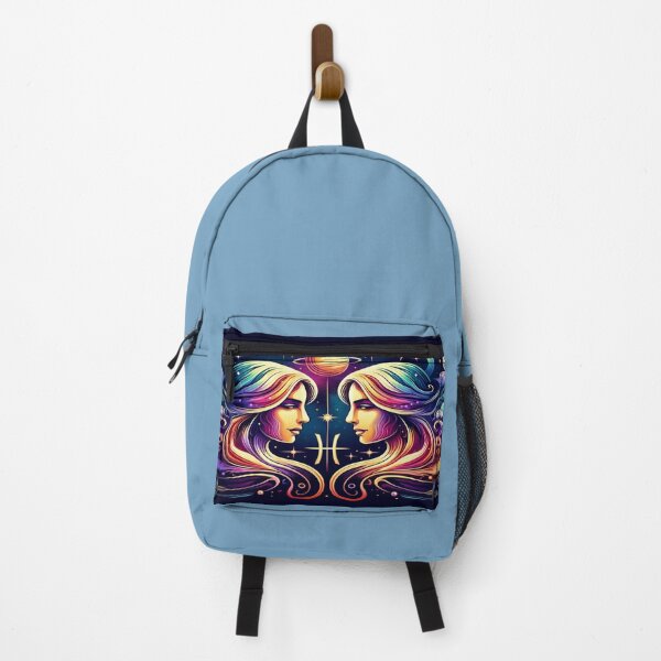 Item preview, Colorful Gemini zodiac sign with celestial twin figures designed and sold by ChernivtsiSkoda.