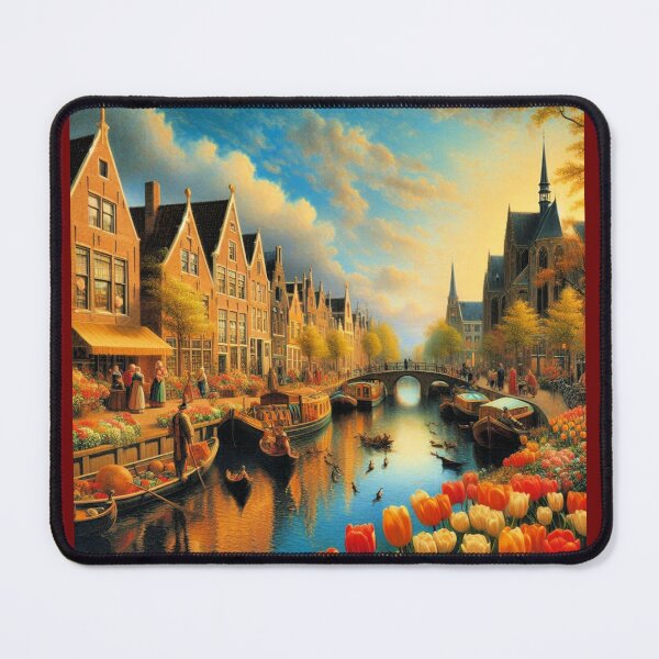 Item preview, Dutch Canal + Tulips designed and sold by daweave77.