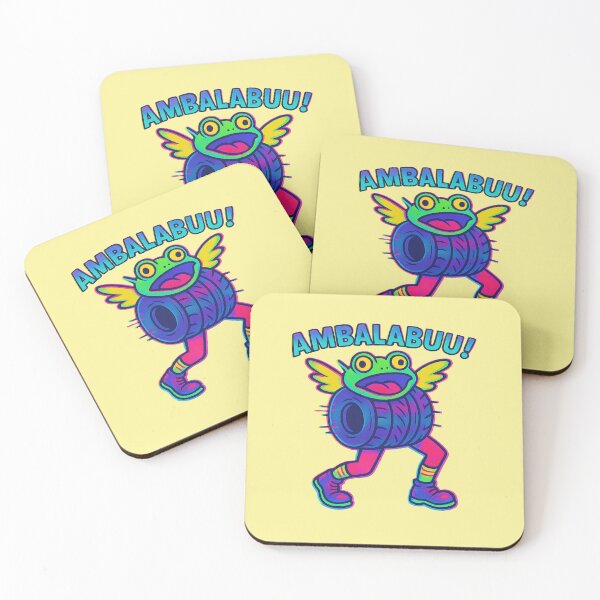 Item preview, Ambalabu Glitchcore Sticker – Trippy Neon Meme Art with Acid Colors designed and sold by YuliaHulia.