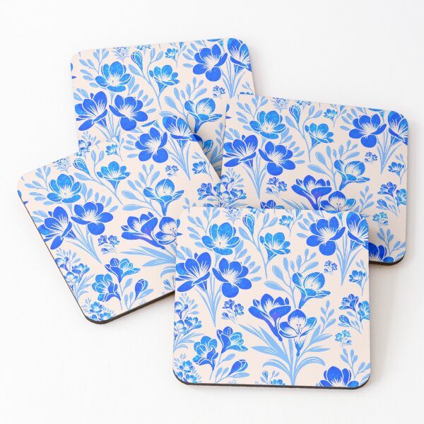 Item preview, Freesia Flowers Blue designed and sold by SilverPegasus.