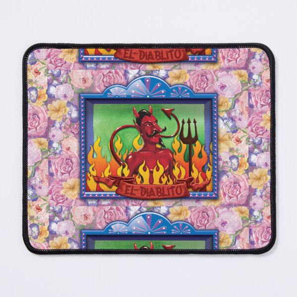 Item preview, El Diablito – Lotería-Inspired Devil Nicho Art Print designed and sold by bombpop13.