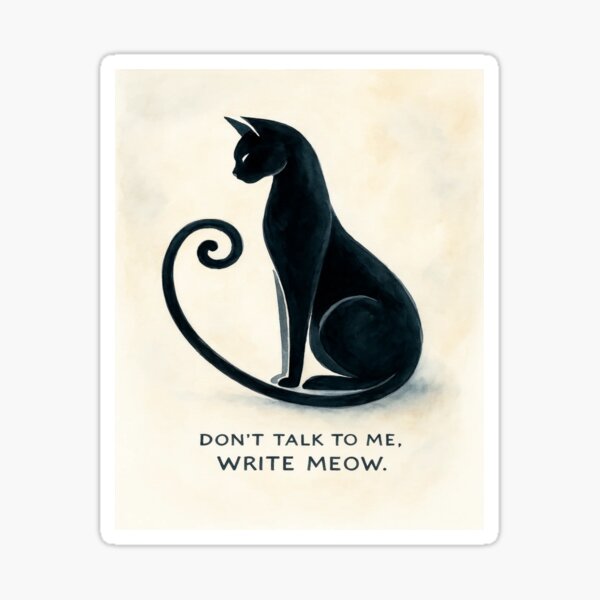 Item preview, Write Meow: The Silent Stare designed and sold by Ilovelight.