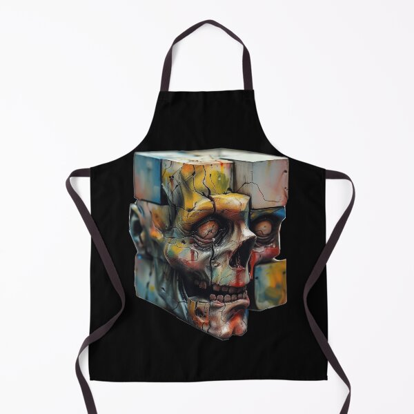 Item preview, Scary Colorful Rubik’s Skull designed and sold by Kat's Design Hub.