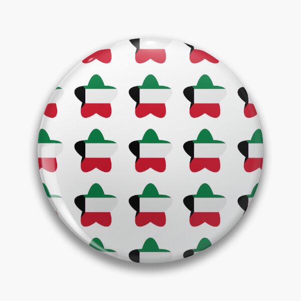 Item preview, Kuwait Flag Star Pattern designed and sold by TheIconSmith.
