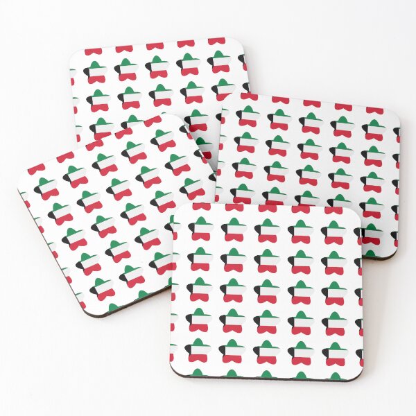 Item preview, Kuwait Flag Star Pattern designed and sold by TheIconSmith.