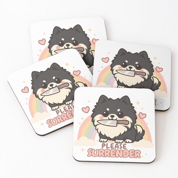 Item preview, Kawaii Pomeranian with Knife – Please Surrender designed and sold by myanko.