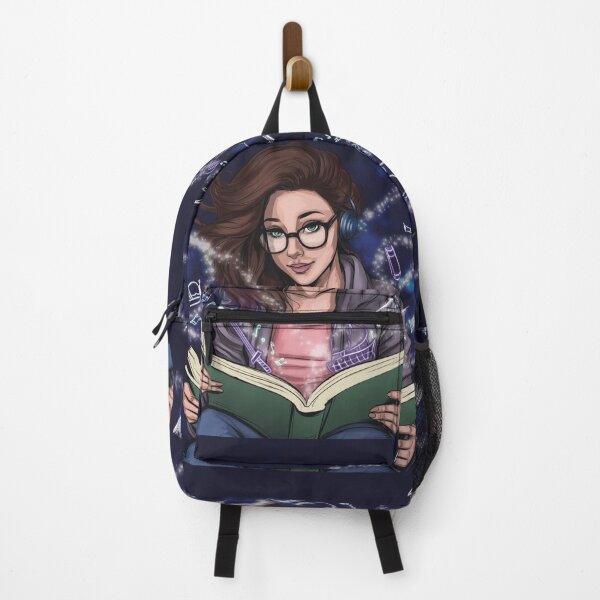 Item preview, Fantasy Reader Girl – Magical Book Art with Audiobook Vibes designed and sold by AvviareArt.