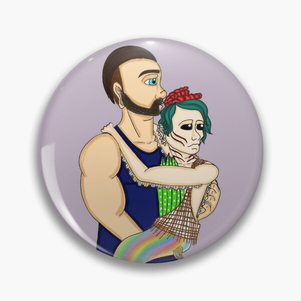 Item preview, A Man and His Merman  designed and sold by illustratively J. artworks.