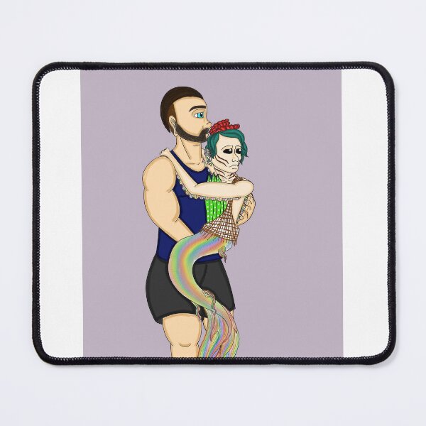 Item preview, A Man and His Merman designed and sold by illustratively J. artworks.