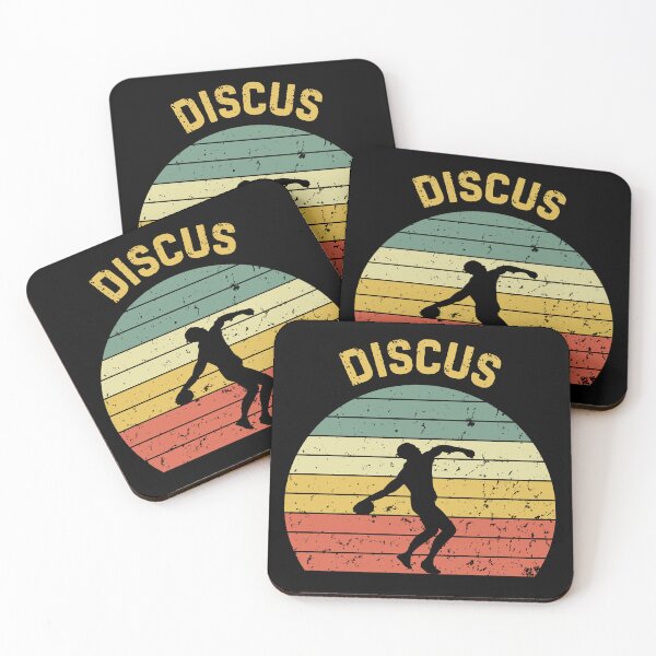 Item preview, Discus Throw Retro Sunset Thrower Silhouette designed and sold by StrideSuccess.