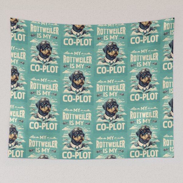 Item preview, Rottweiler is my co-pilot designed and sold by MountAshDesigns.