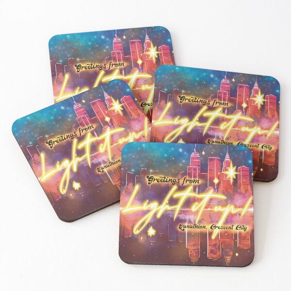 Item preview, Light It Up – Crescent City Fan Art Neon Skyline designed and sold by AvviareArt.